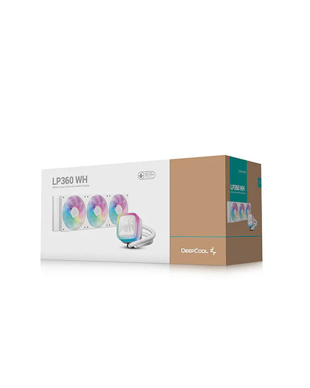 Water Cooler Deepcool LP360 Branco ARGB Display 360mm - R-LP360-WHMSMC-G-1 - Imagem 5