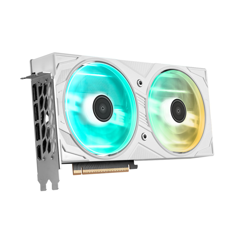 Placa de Vídeo Branca Galax RTX 5060 EX ARGB, NVIDIA GeForce, 8GB, GDDR7, DLSS 4, Ray Tracing - Imagem 2