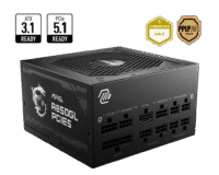 Fonte 850W MSI MAG A850GL, 80 Plus Gold, Modular, PFC Ativo, ATX 3.1, PCI 5.1, Com Cabo, Preto
