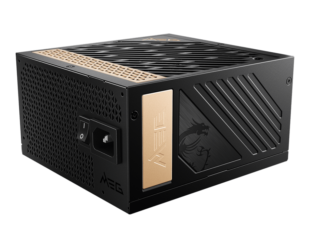 Fonte 1300W MSI MEG AI1300P PCIE5, 80 Plus Platinum, PFC Ativo, ATX 3.1, PCIE 5.1, Full Modular, Preto - Imagem 3
