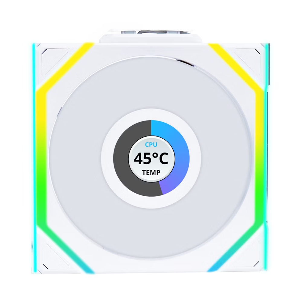 Cooler Fan Lian Li Uni Fan SL Display LCD Wireless Blade Branco 120mm PWM ARGB - 12SLLCD1W1W - Imagem 3