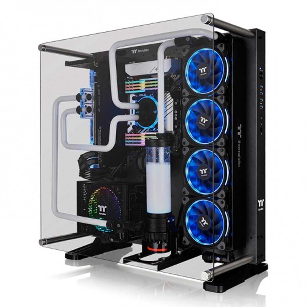 Gabinete Gamer Thermaltake Core P5 TG Preto, Titanium Edition, Mid Tower, Vidro Temperado - CA-1E7-00M9WN-00