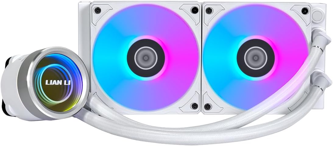 Water Cooler Lian Li Galahad II Trinity AIO 240mm Branco, ARGB, Intel LGA 1700 e AMD AM5 - GA2T24W