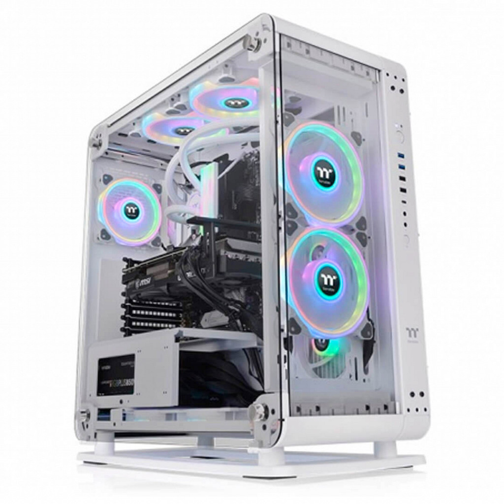 Gabinete Gamer Thermaltake Core P6 TG Branco, Vidro Temperado, Mid Tower - CA-1V2-00M6WN-00