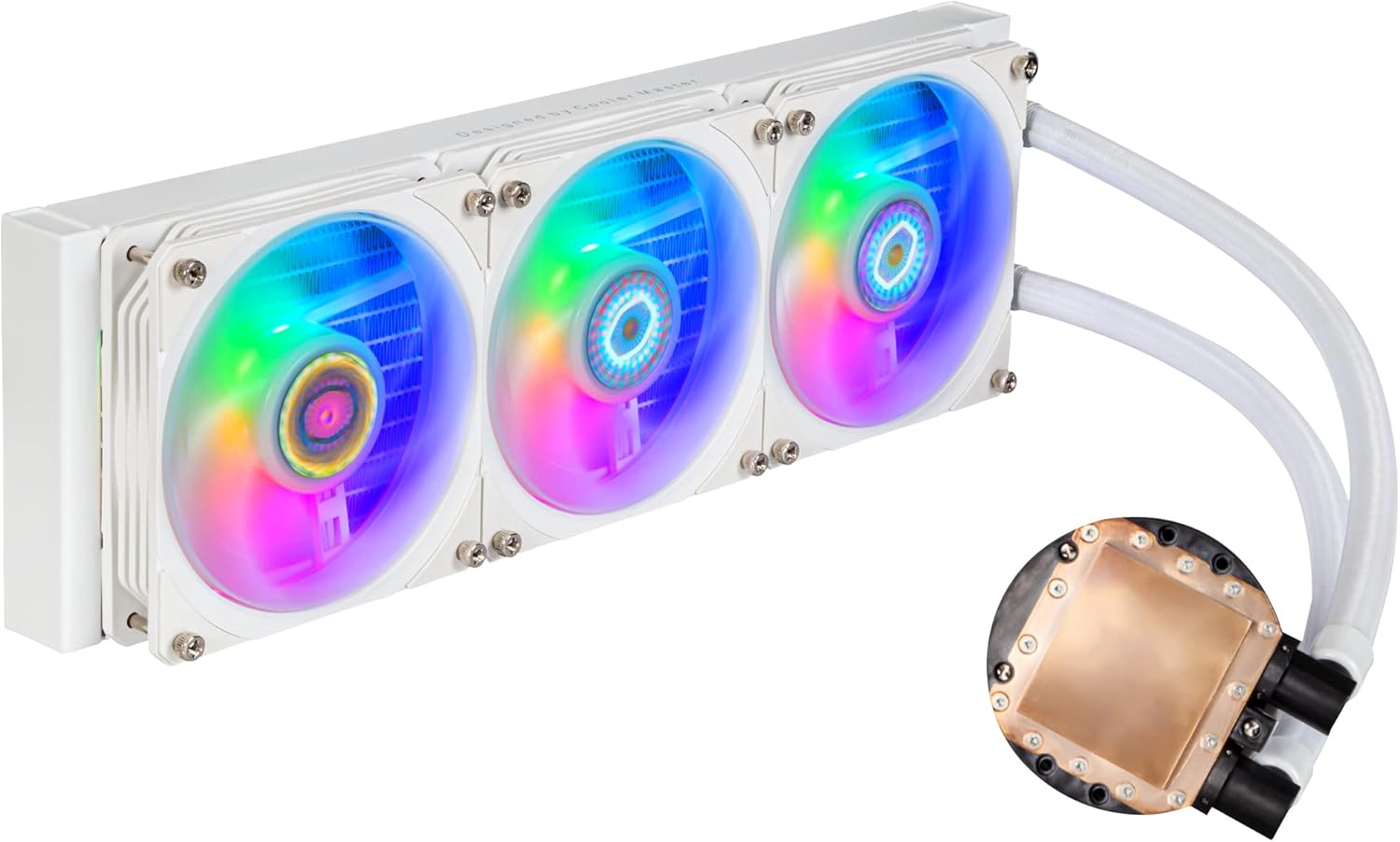 Water Cooler Masterliquid PL360 Flux Branco Cooler Master, RGB, 360mm, Intel/AMD - MLY-D36M-A23PZ-RW - Imagem 4