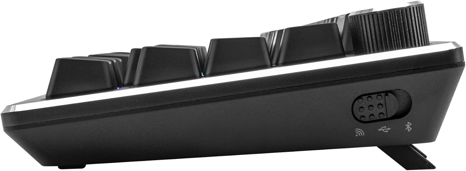 Teclado Sem fio Gamer Cooler Master CK721, Preto/Cinza, Switch Marron (Tactile) , Wifi e Bluethooth - CK-721-GKTM1-US - Imagem 4