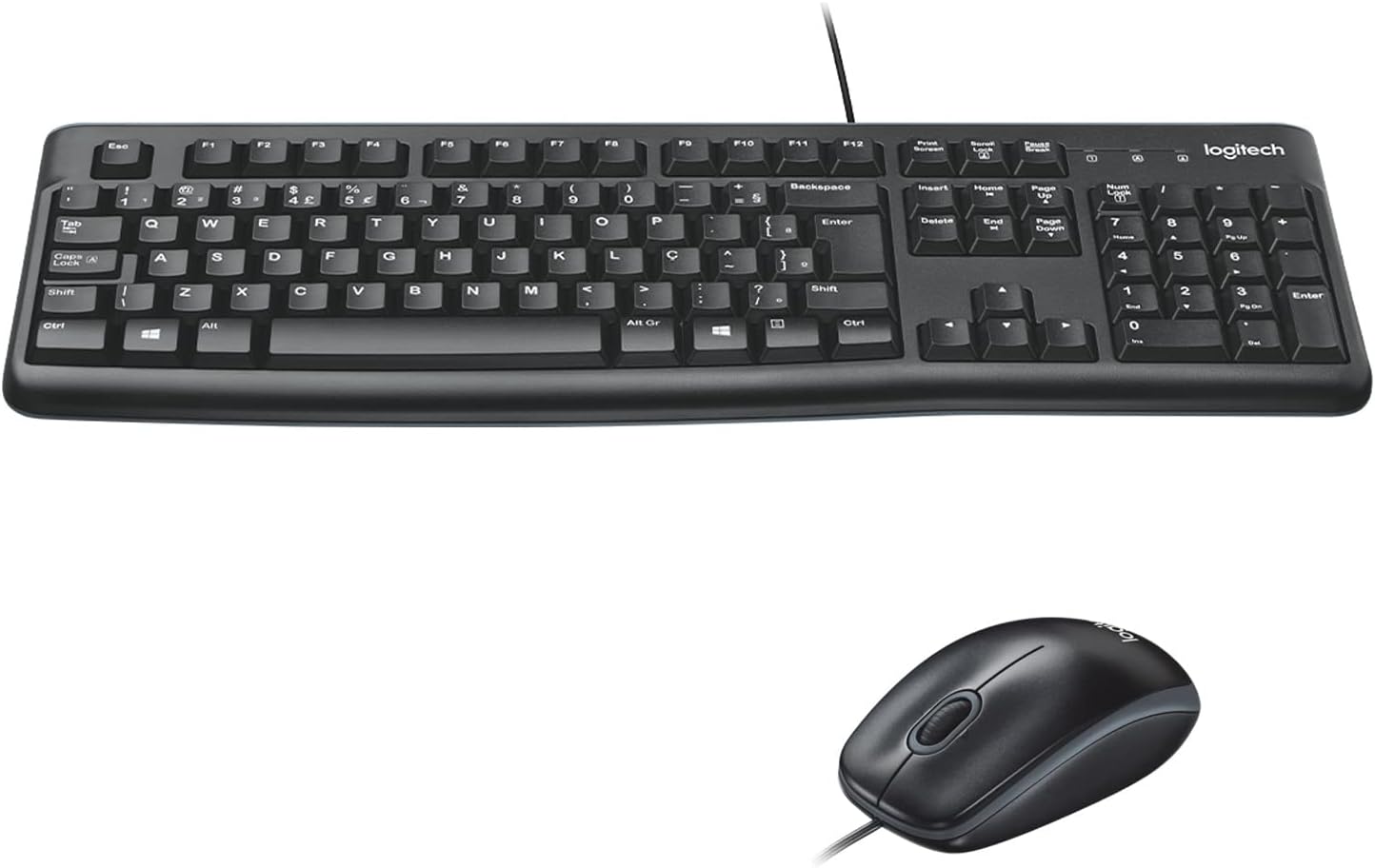 Kit Teclado e Mouse com fio USB Logitech MK120, ABNT2, Design Confortável, Durável e Resistente à Respingos - Imagem 2