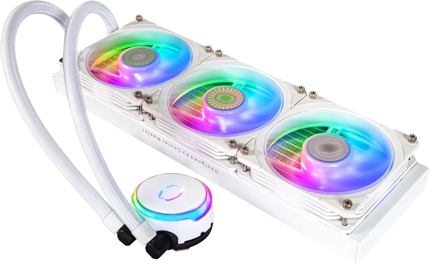 Water Cooler Masterliquid PL360 Flux Branco Cooler Master, RGB, 360mm, Intel/AMD - MLY-D36M-A23PZ-RW - Imagem 3
