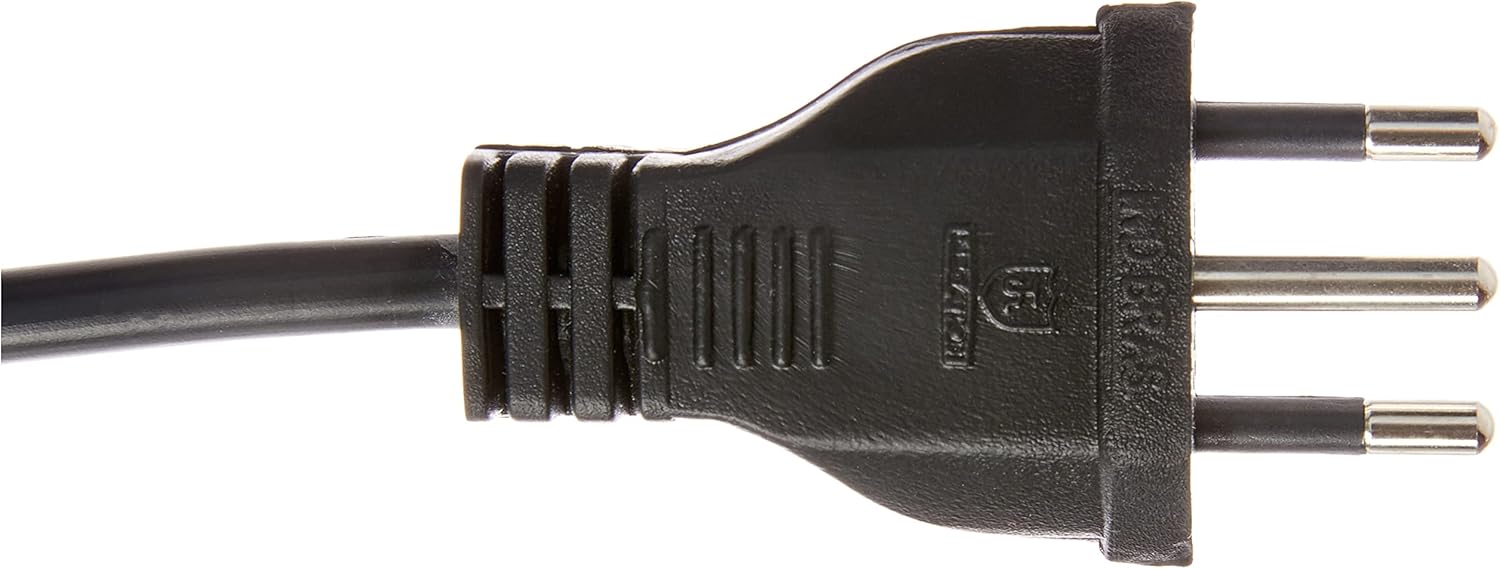 Cabo de Força, Tripolar, Bitola 0,75mm, 10A, 250v, Preto, 1,2 Metros - 12MAC13 - Imagem 2