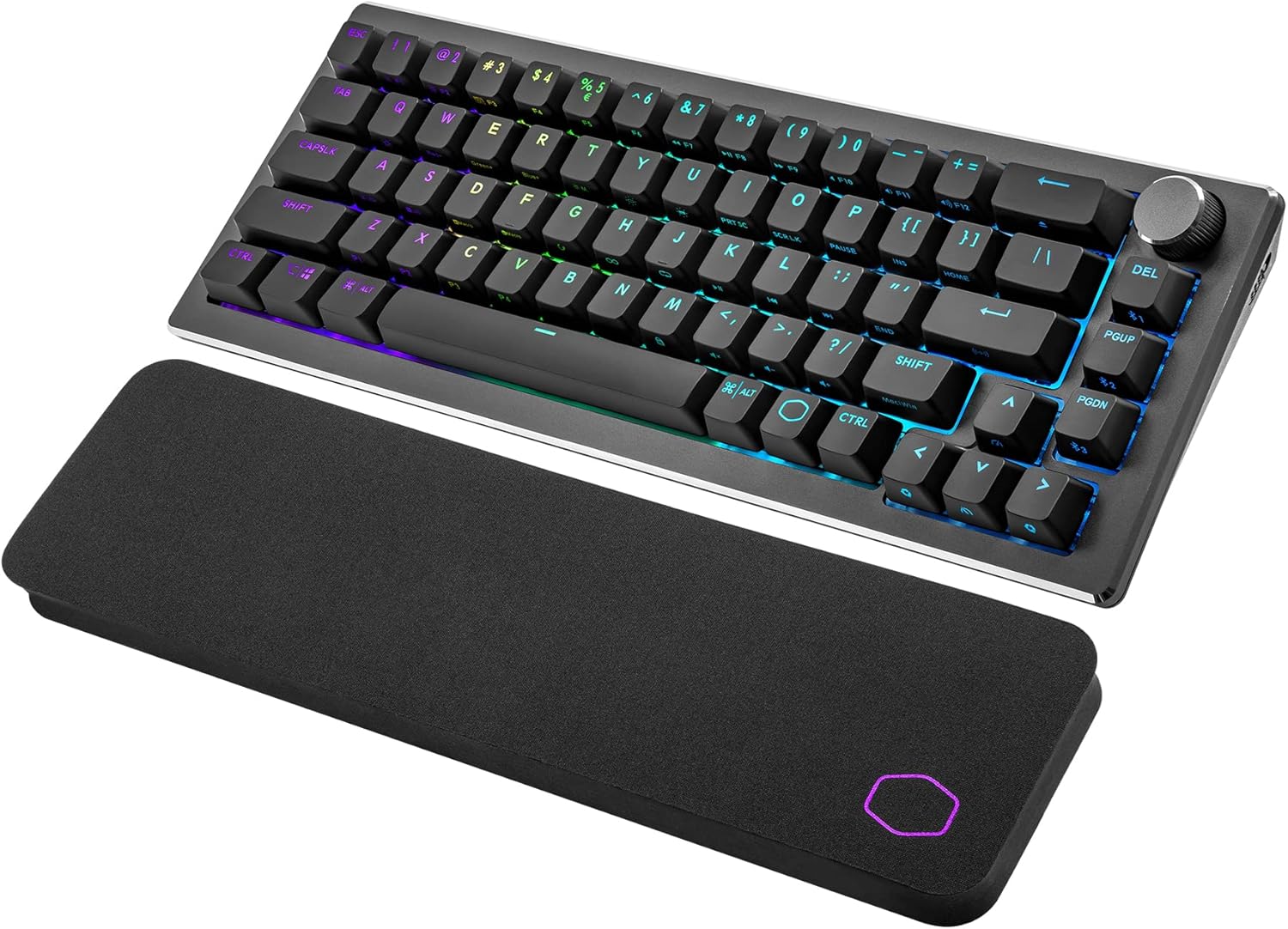 Teclado Sem fio Gamer Cooler Master CK721, Preto/Cinza, Switch Marron (Tactile) , Wifi e Bluethooth - CK-721-GKTM1-US - Imagem 2