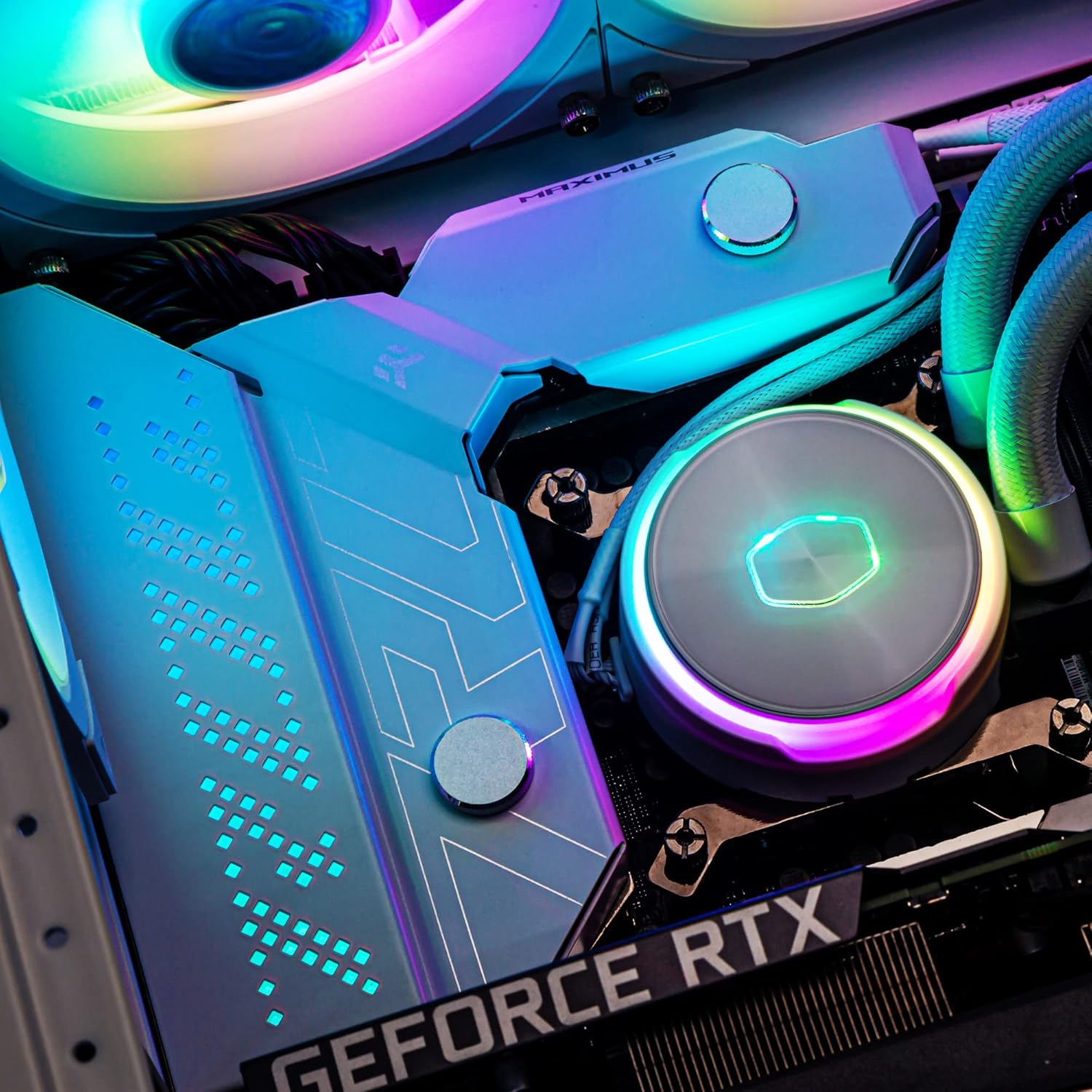 Water Cooler Masterliquid PL360 Flux Branco Cooler Master, RGB, 360mm, Intel/AMD - MLY-D36M-A23PZ-RW - Imagem 5