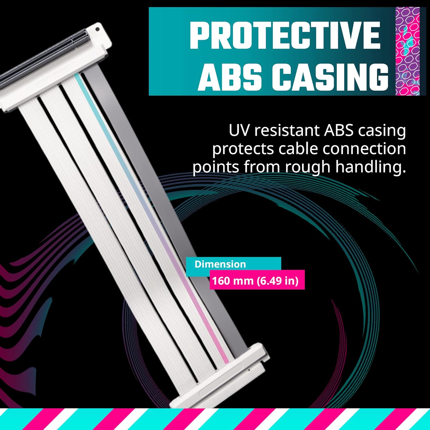 Suporte de Gabinete para Placa de Vídeo na Vertical V3, Cooler Master, Riser PCIe 4.0, Branco - MCA-U000R-WFVK03 - Imagem 12