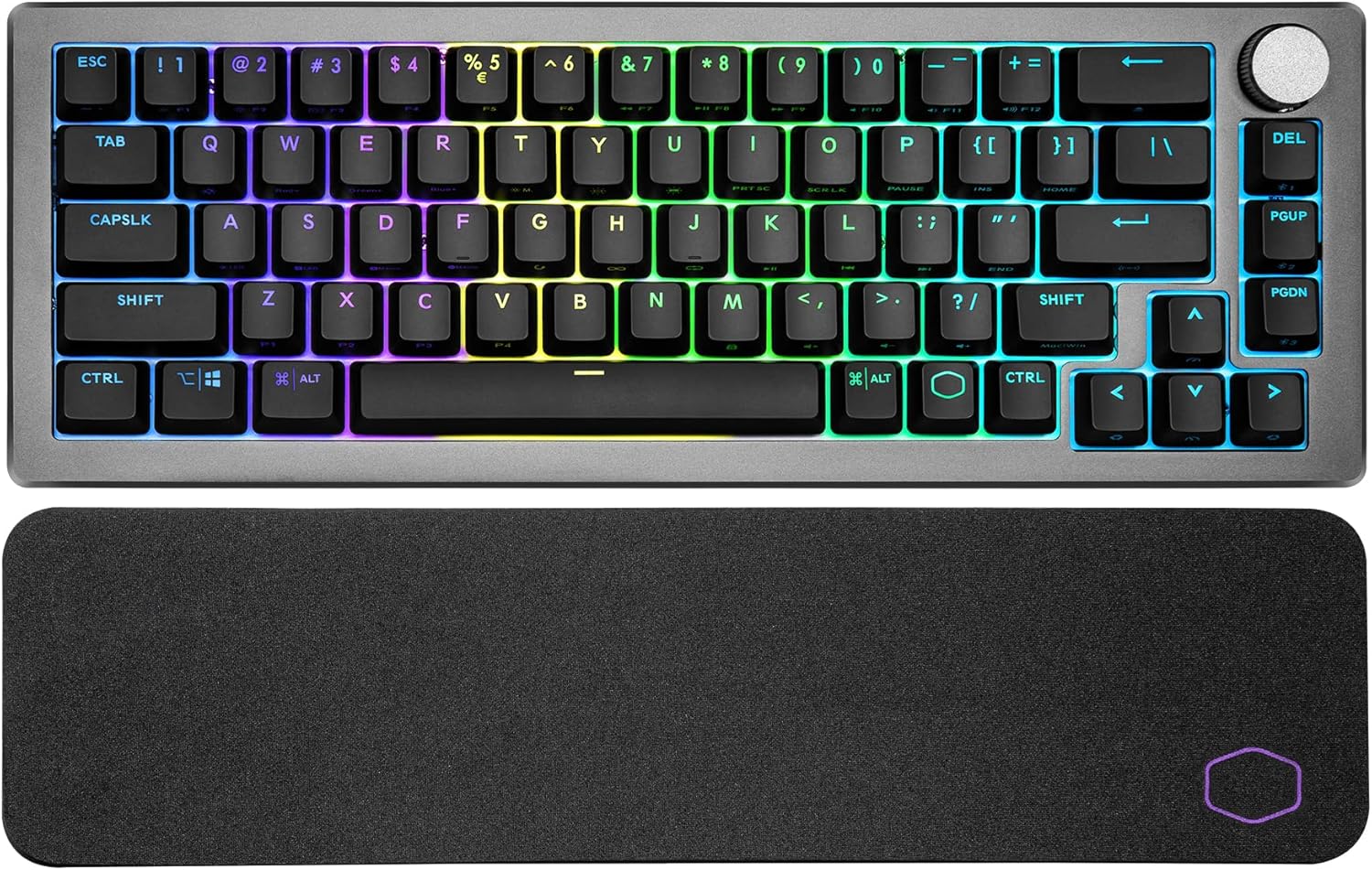 Teclado Sem fio Gamer Cooler Master CK721, 65%, Cinza/Preto, Switch Vermelho(Linear) , Wifi Bluethooth - CK-721-GKTR1-US - Imagem 4