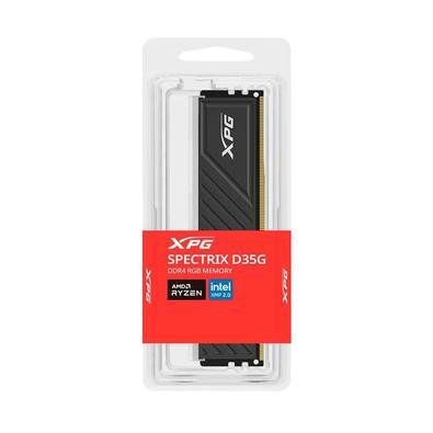 Memoria RAM DDR4 32GB Adata XPG Spectrix D35G, RGB, (1x32GB), 3200MHz, C16, Preto, AX4U320032G16A-SBKD35G