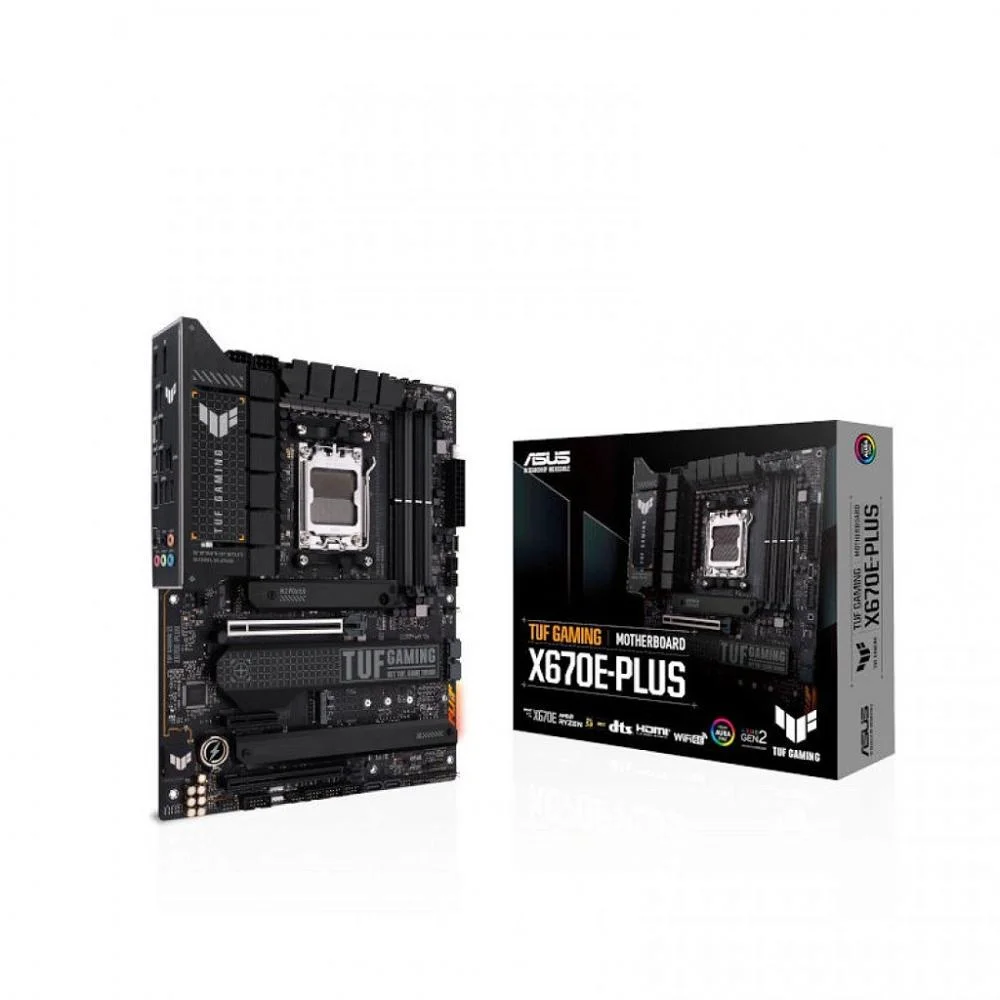 Placa Mãe X670E Asus TUF Gaming PLUS, AMD AM5, PCI 5.0, ATX, DDR5, NVME - Imagem 2