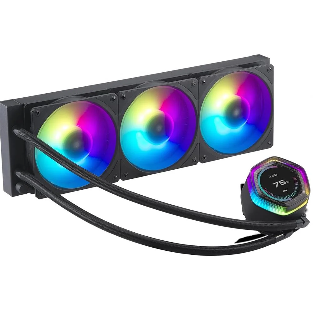 Water Cooler Cooler Master Masterliquid 360 ION, com Display LCD, ARGB, Mobius 360mm (3x120mm), Preto, MLY-D36M-A24PZ-R1 - Imagem 2
