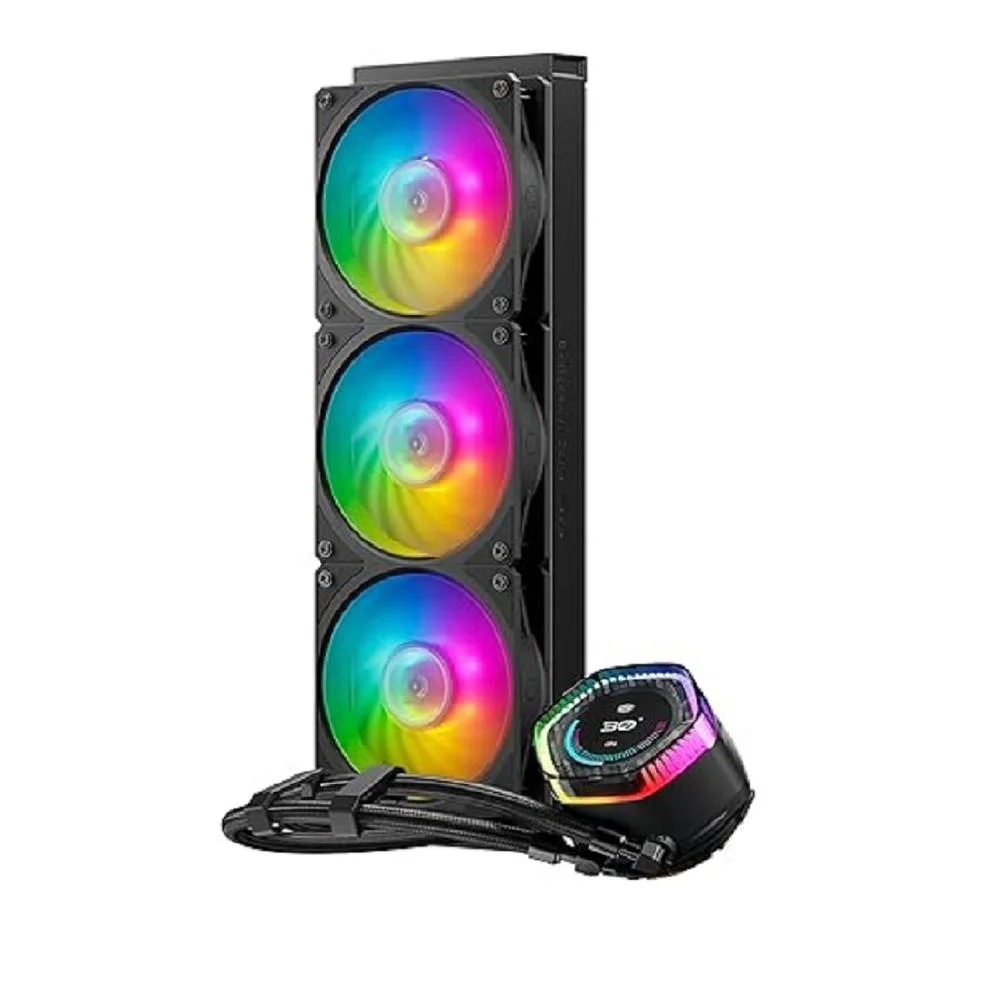 Water Cooler Cooler Master Masterliquid 360 ION, com Display LCD, ARGB, Mobius 360mm (3x120mm), Preto, MLY-D36M-A24PZ-R1 - Imagem 3
