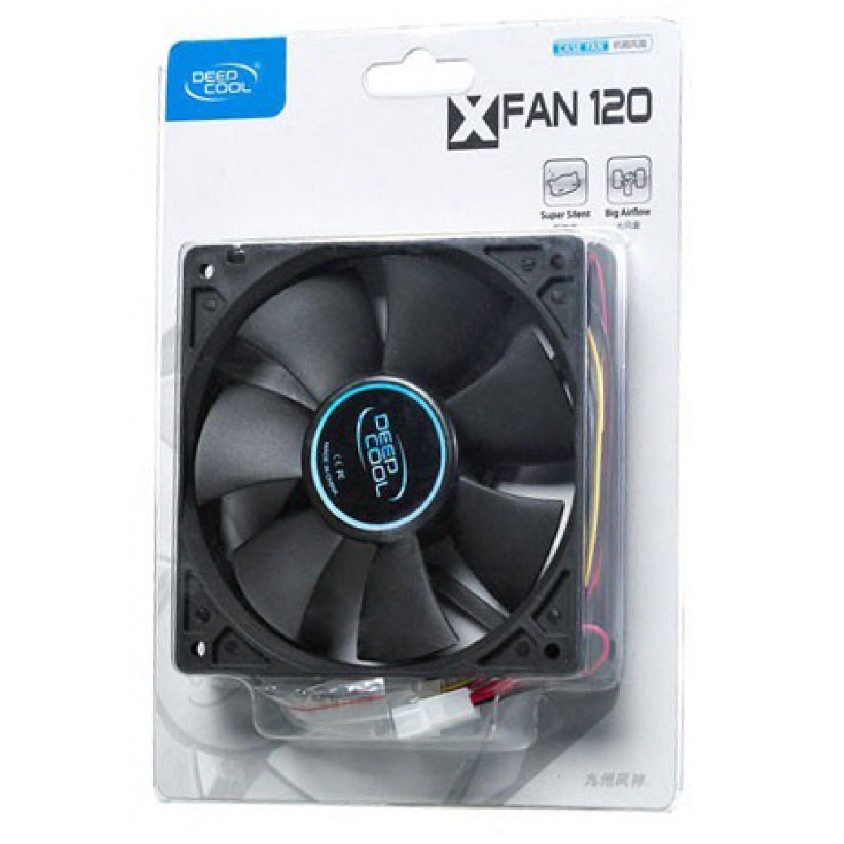 Cooler Para Gabinete DeepCool XFAN, 120mm, Conector PWM ou Molex - DP-FDC-XF120 - Imagem 3