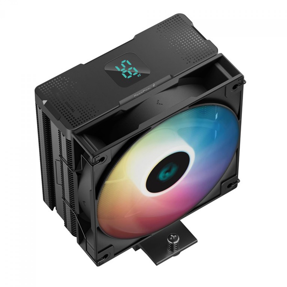 Cooler para Processador DeepCool AG400 Digital BK ARGB, 120mm, Intel-AMD, Preto, R-AG400-BKADMN-G-1