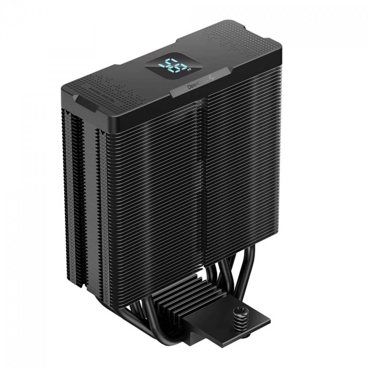 Cooler para Processador DeepCool AG400 Digital BK ARGB, 120mm, Intel-AMD, Preto, R-AG400-BKADMN-G-1 - Imagem 4