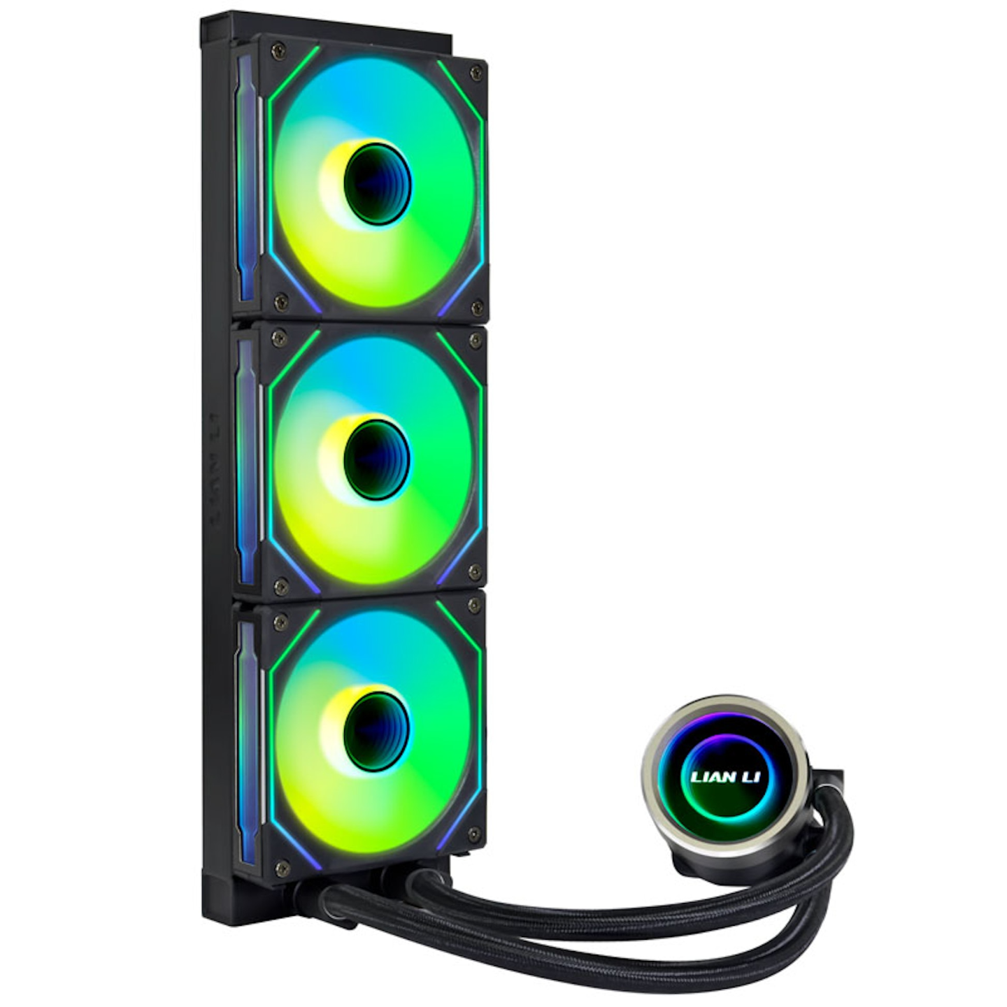 Water Cooler Lian Li Galahad II Trinity AIO 360mm Preto, UNI FAN Infinity, ARGB, Intel LGA 1700 e AMD AM5 - GA2T36INB