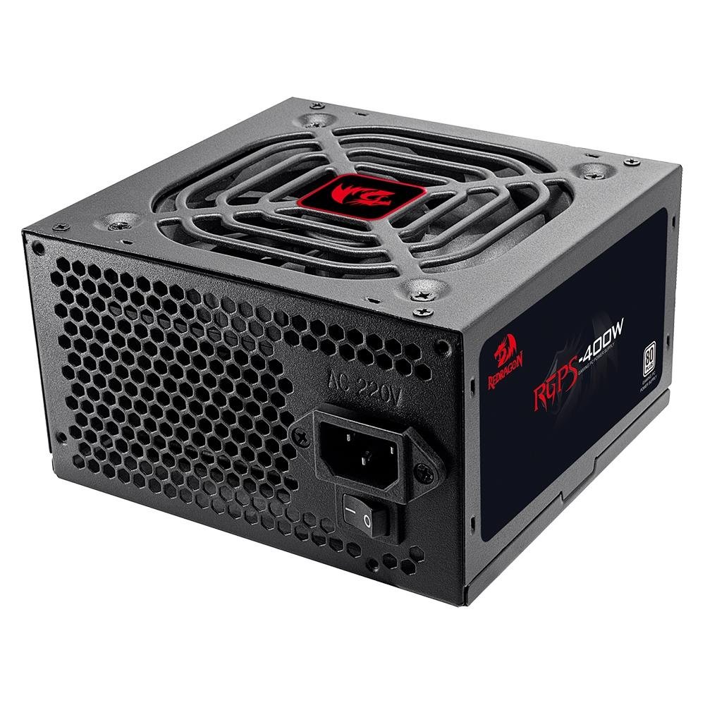 Fonte Gamer Redragon, 400W, 80 Plus White, PFC Ativo, Bivolt, Preto - GC-PS012 - Imagem 2