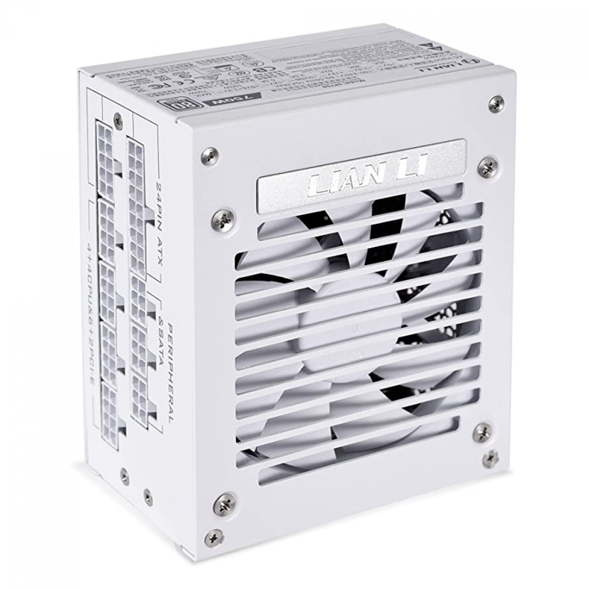 Fonte 750W SFX Branca Lian Li 80 Plus Gold, PFC Ativo, Full Modular - SP750