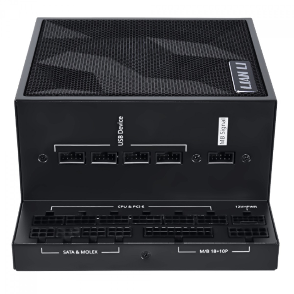 Fonte Lian Li EDGE 1300W, 80 Plus Platinum, ATX 3.1, PCI 5.1, Com Hub USB e Cabos Sleeveds, PFC, Full Modular