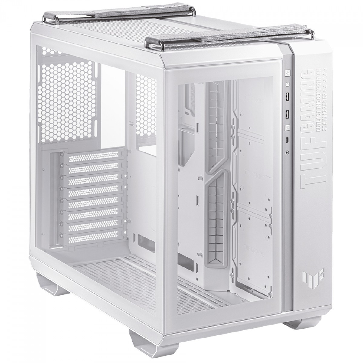 Gabinete Branco Asus TUF GT502, Mid Tower, Vidro Temperado, ATX - 90DC0093-B00000