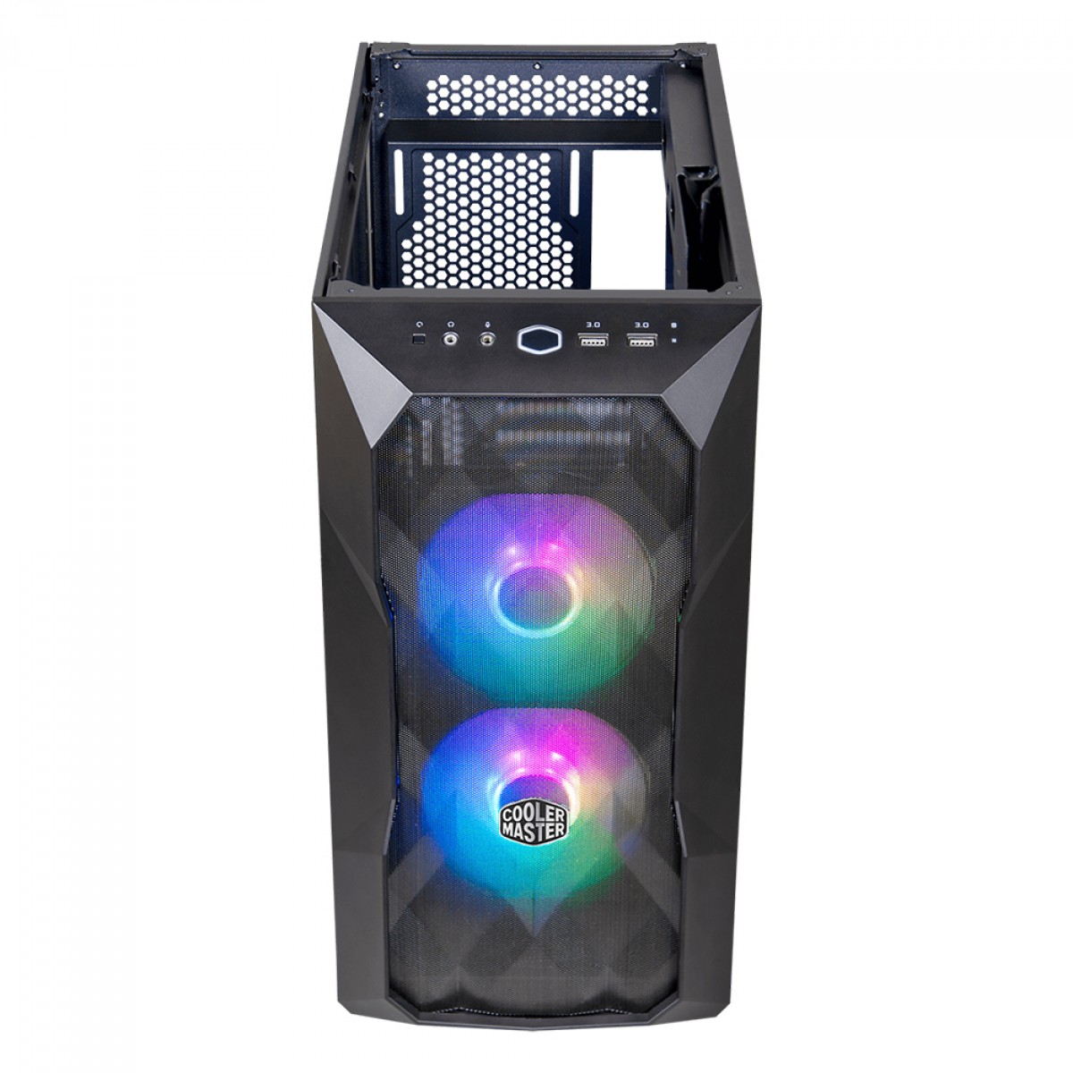 Gabinete Gamer Cooler Master Masterbox TD300 Preto, 2x Fans ARGB, Vidro Temperado - TD300-KGNN-S00 - Imagem 3