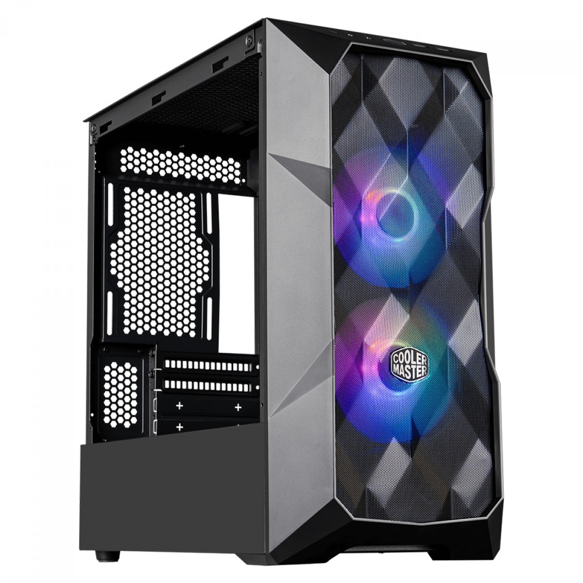Gabinete Gamer Cooler Master Masterbox TD300 Preto, 2x Fans ARGB, Vidro Temperado - TD300-KGNN-S00 - Imagem 2