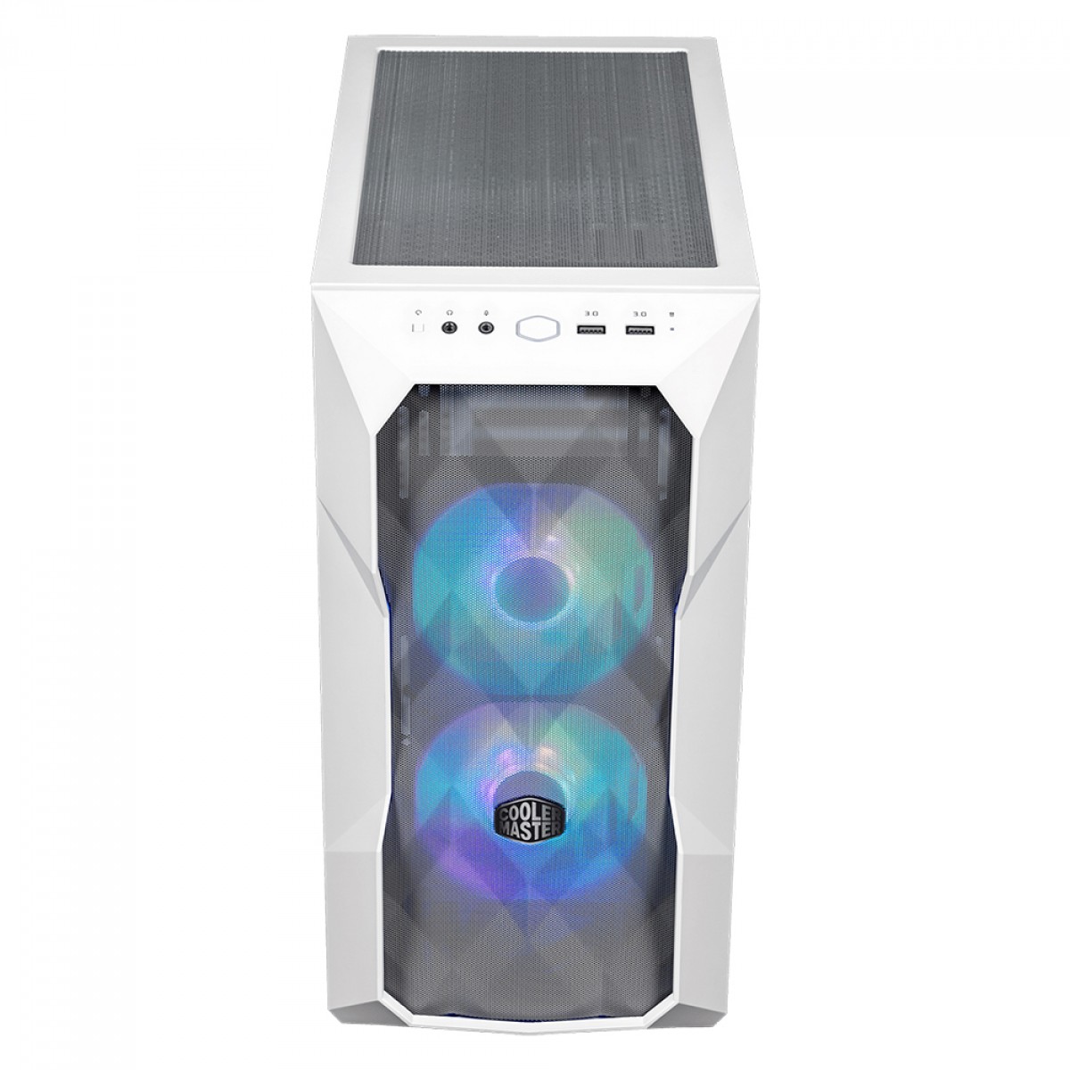 Gabinete Gamer Cooler Master Masterbox TD300 Branco, 2x Fans ARGB, Vidro Temperado - TD300-WGNN-S00 - Imagem 4