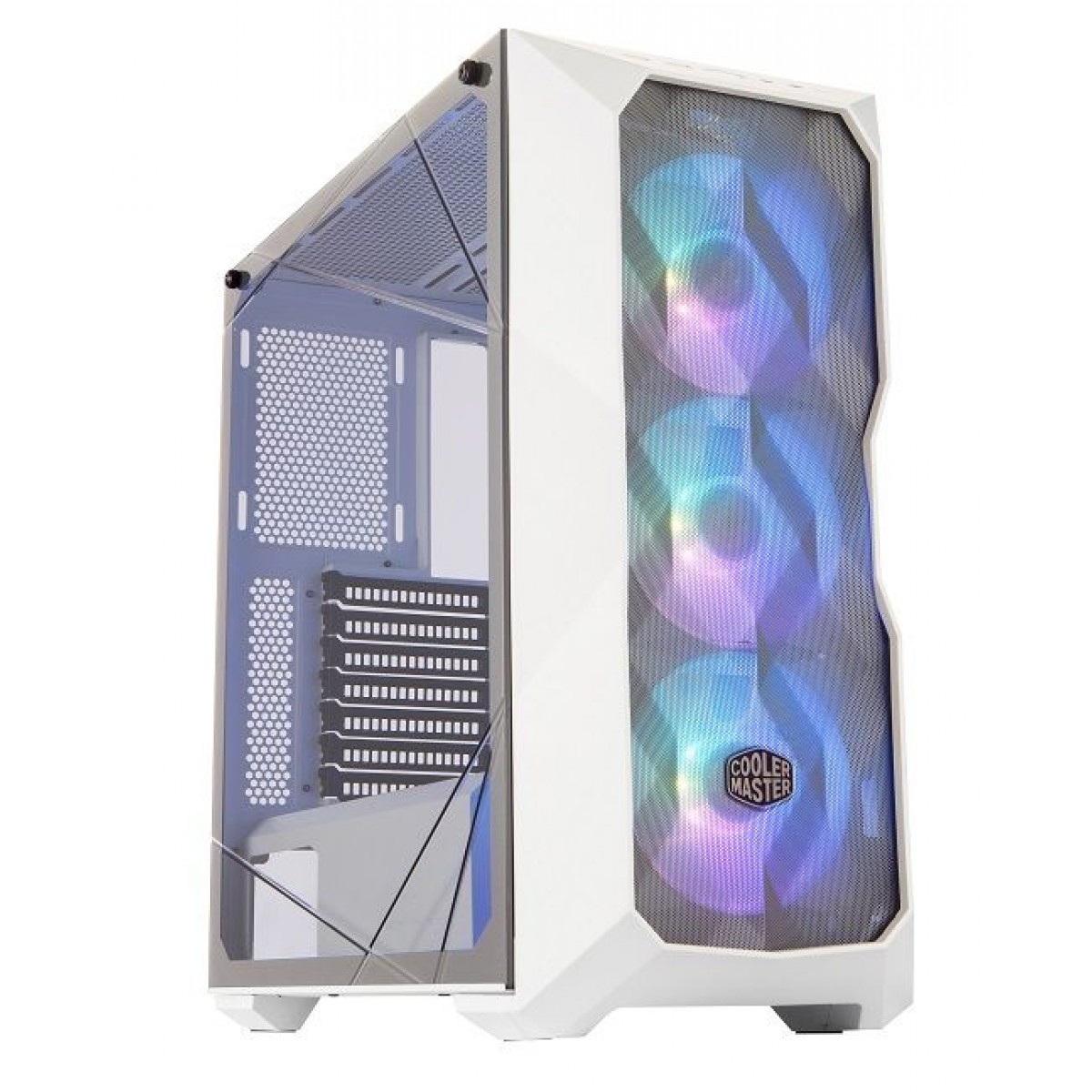 Gabinete Gamer Cooler Master MasterBox TD500 Mesh, Branco, Com 3x FAN ARGB, Vidro Temperado - MCB-D500D-WGNN-S01