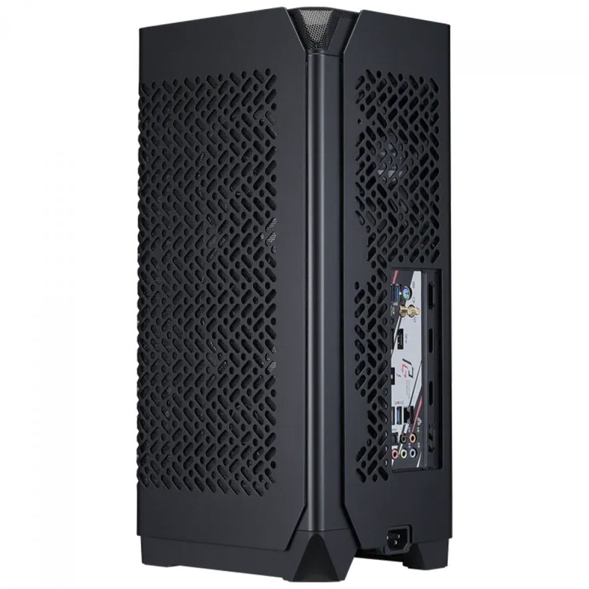 Gabinete Minimalista Cooler Master Ncore 100 Air, Mini ITX, Com 2 fans, Preto, NR100-KNNN-S00 - Imagem 2