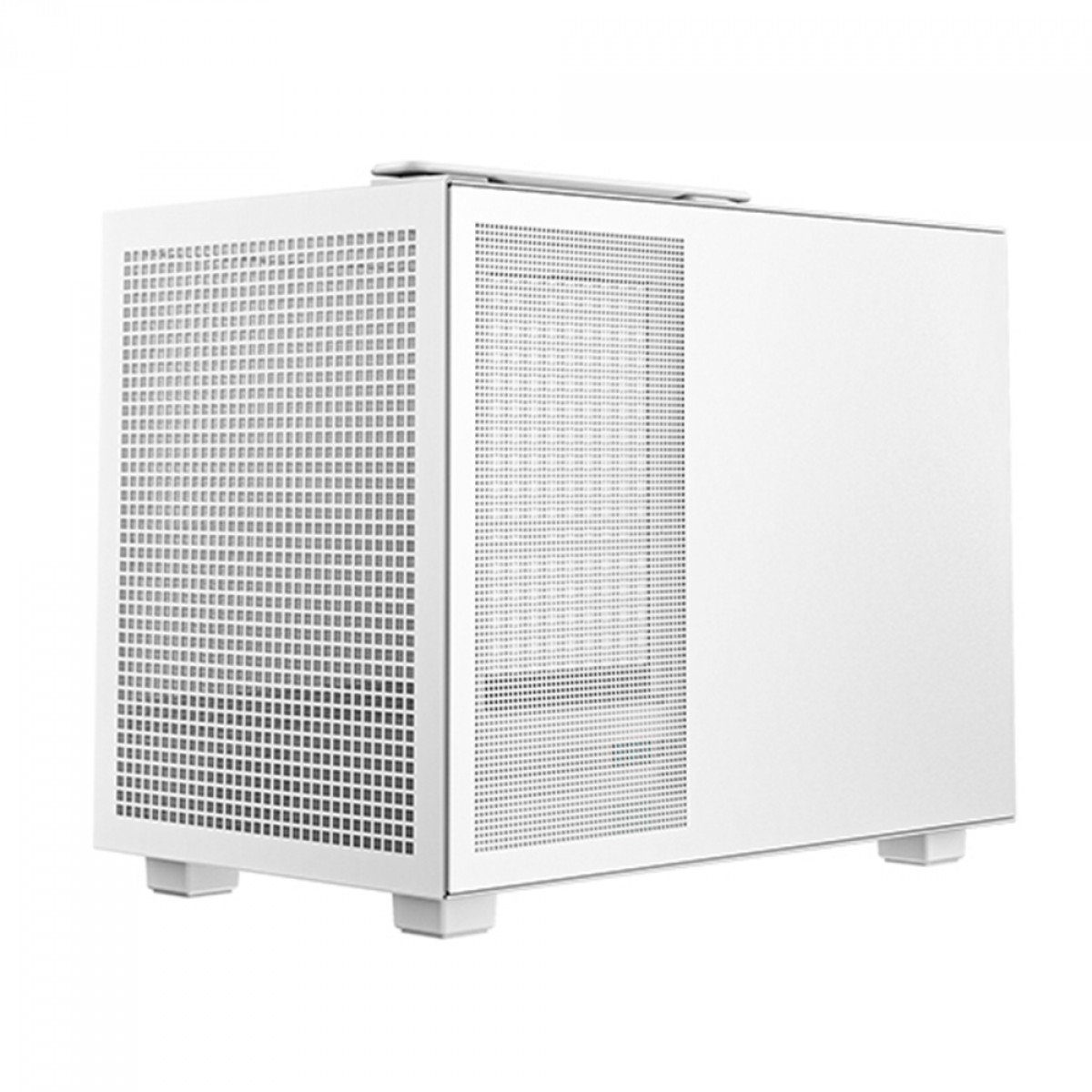Gabinete Mini ITX DeepCool CH160 Mesh Branco, ultraportátil com alça para Placa Mãe ITX - Imagem 4