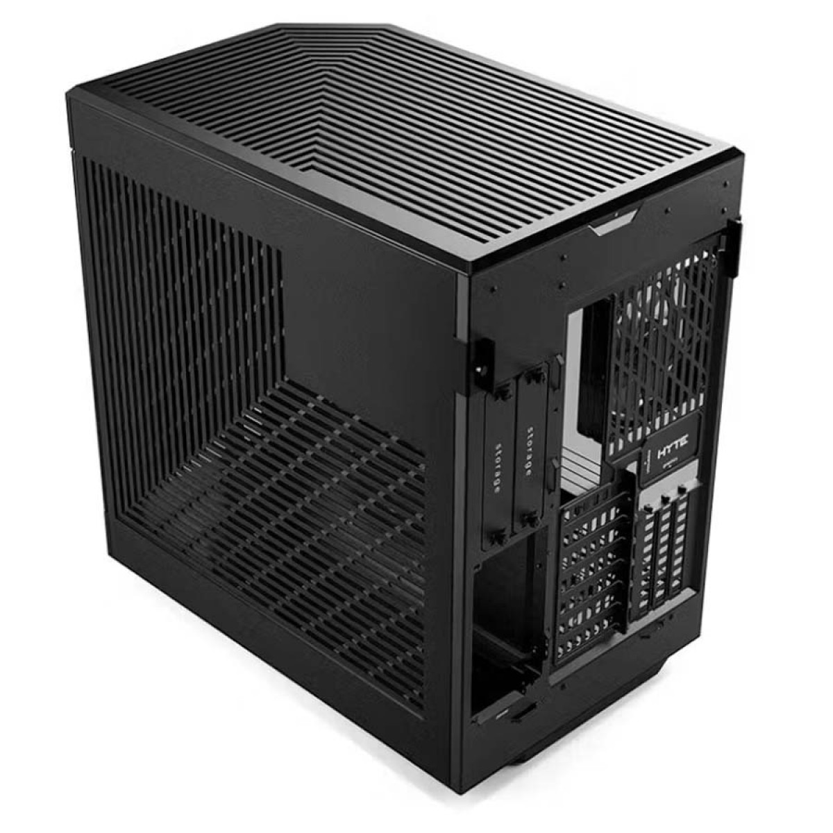 Gabinete Gamer Hyte Y60 Preto, Vidro Temperado, ATX, Com Suporte Vertical GPU Riser 4.0 e 3 fans, CS-HYTE-Y60-B - Imagem 5