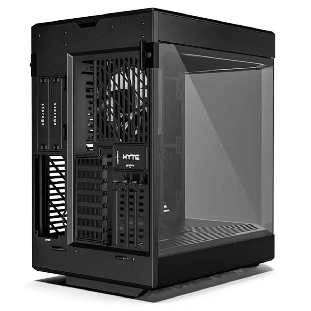 Gabinete Gamer Hyte Y60 Preto, Vidro Temperado, ATX, Com Suporte Vertical GPU Riser 4.0 e 3 fans, CS-HYTE-Y60-B - Imagem 3