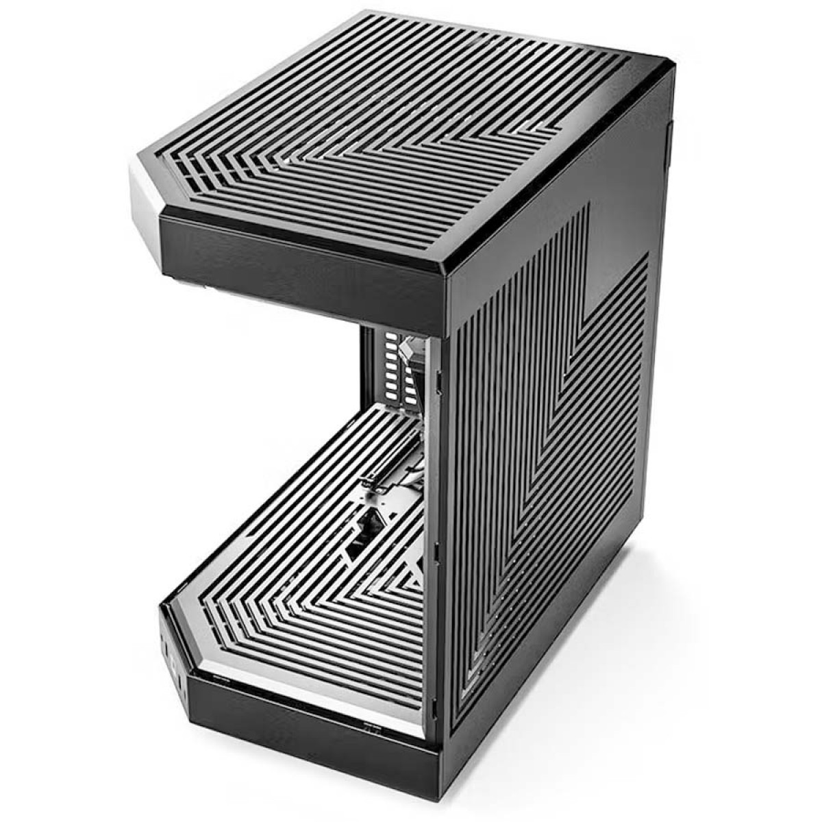 Gabinete Gamer Hyte Y60 Preto, Vidro Temperado, ATX, Com Suporte Vertical GPU Riser 4.0 e 3 fans, CS-HYTE-Y60-B - Imagem 6
