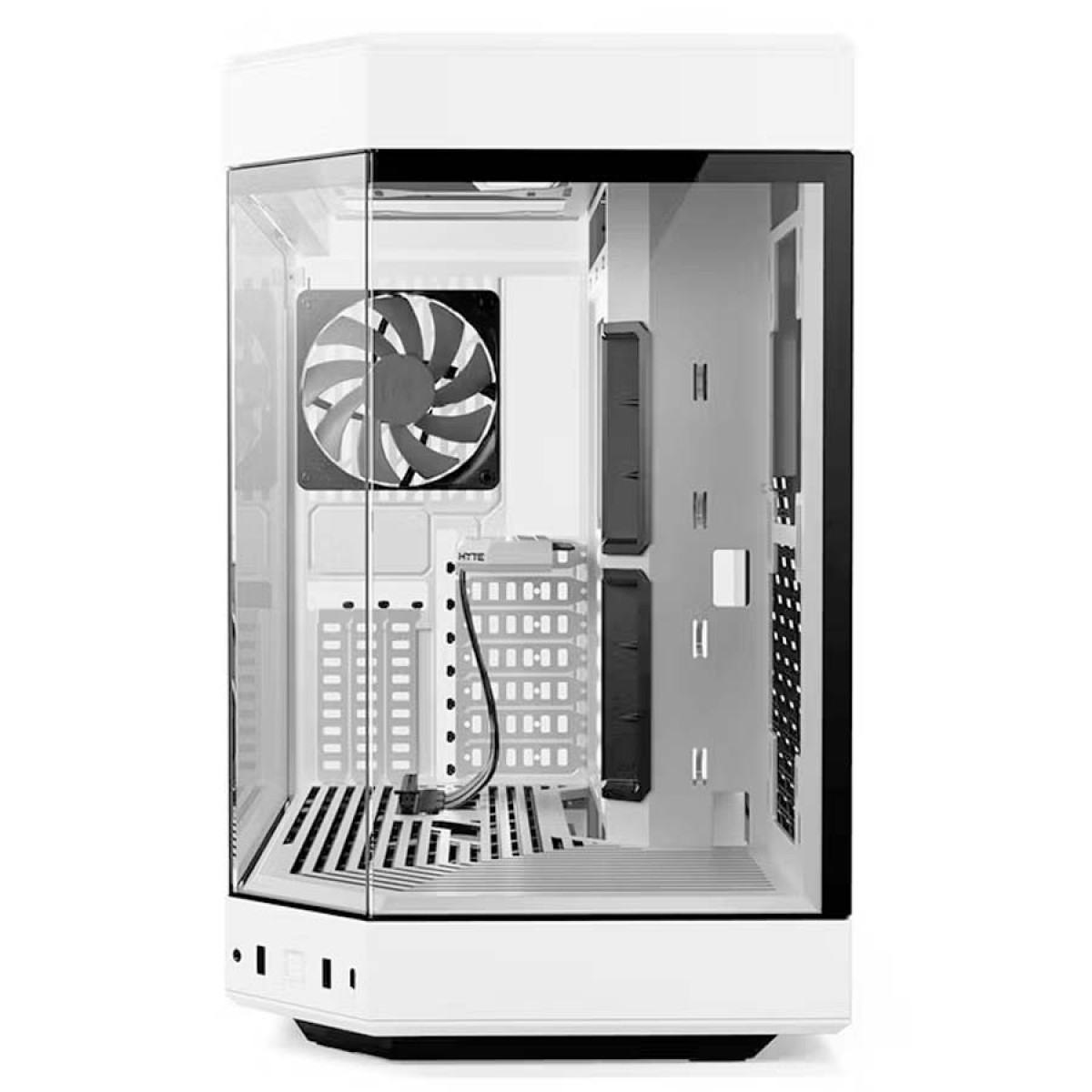 Gabinete Gamer Hyte Y60 Branco, Vidro Temperado, ATX, Com Suporte Vertical GPU Riser 4.0 e 3 fans, CS-HYTE-Y60-WW - Imagem 3