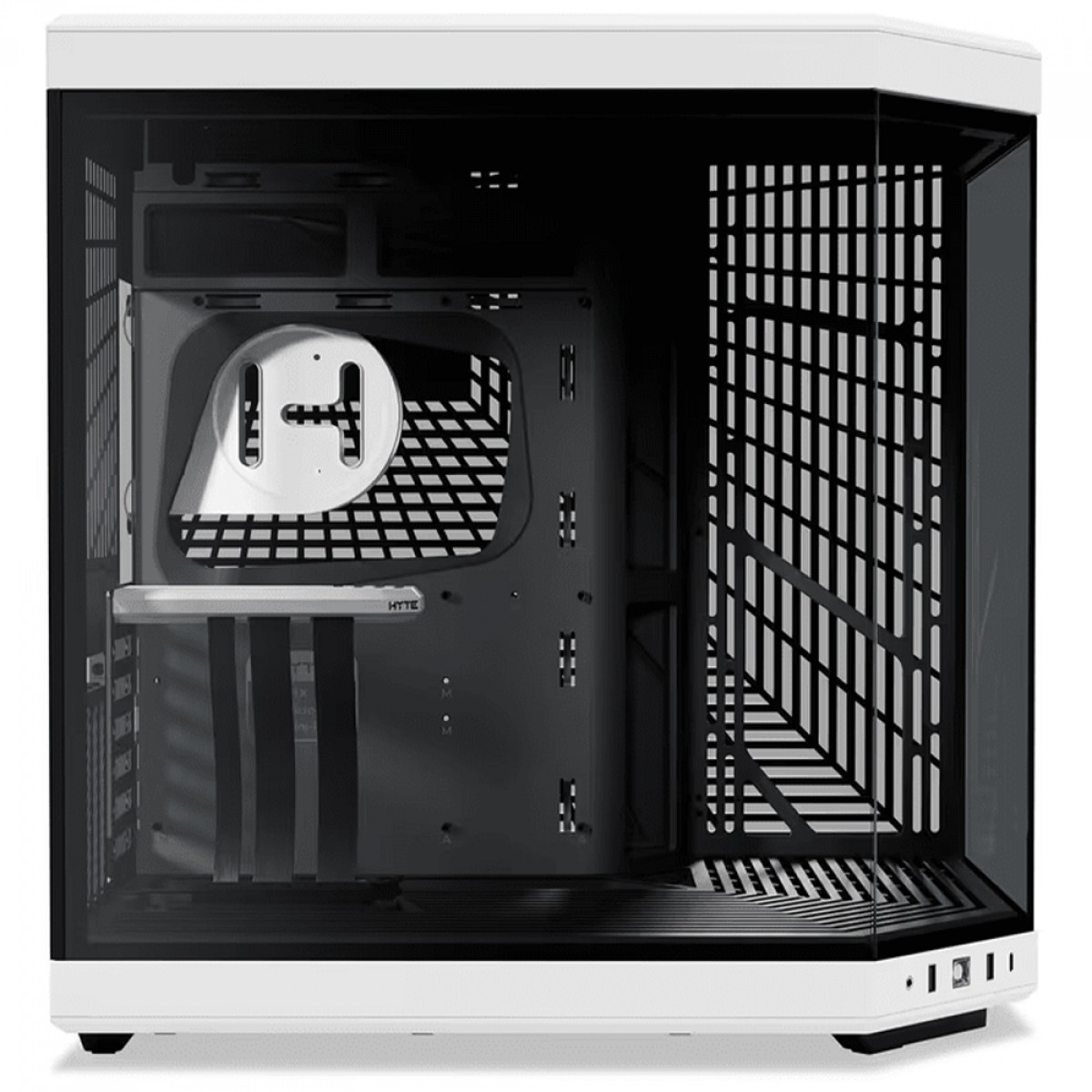 Gabinete Hyte Y70 Preto/Branco Mid Tower TG, 3 laterais de vidro, Kit GPU Vertical incluído - CS-HYTE-Y70-BW - Imagem 4