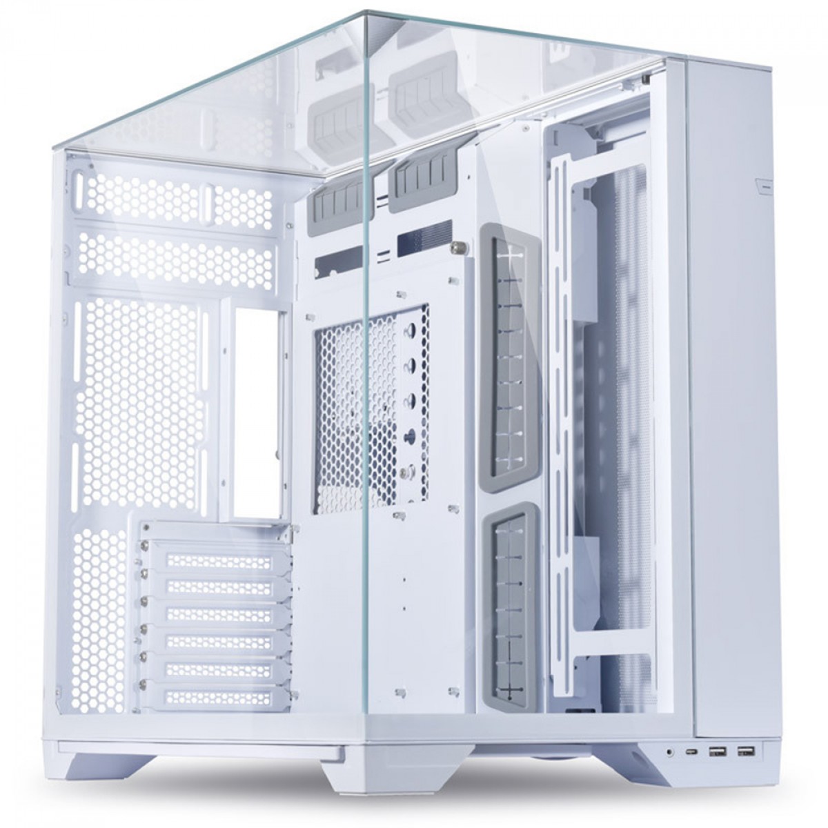 Gabinete Gamer O11 Vision Branco Lian Li, Mid Tower, Vidro Temperado, E-ATX - O11VX WHITE - Imagem 2