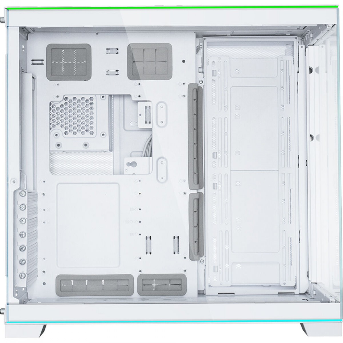 Gabinete Gamer Dynamic EVO RGB Lian Li O11D, Mid Tower, Vidro Temperado, E-ATX, Branco - O11DERGBW - Imagem 5