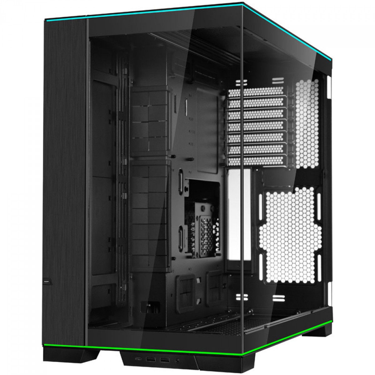 Gabinete Gamer Dynamic EVO RGB Lian Li O11D, Mid Tower, Vidro Temperado, E-ATX, Preto - O11DERGBX - Imagem 3
