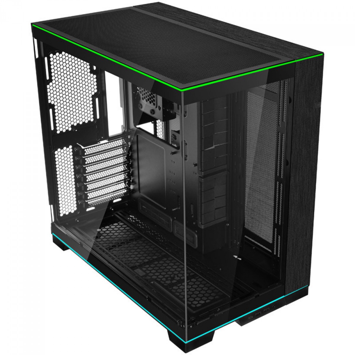 Gabinete Gamer Dynamic EVO RGB Lian Li O11D, Mid Tower, Vidro Temperado, E-ATX, Preto - O11DERGBX - Imagem 4