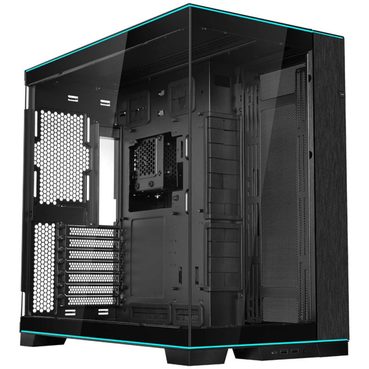 Gabinete Gamer Dynamic EVO RGB Lian Li O11D, Mid Tower, Vidro Temperado, E-ATX, Preto - O11DERGBX - Imagem 2