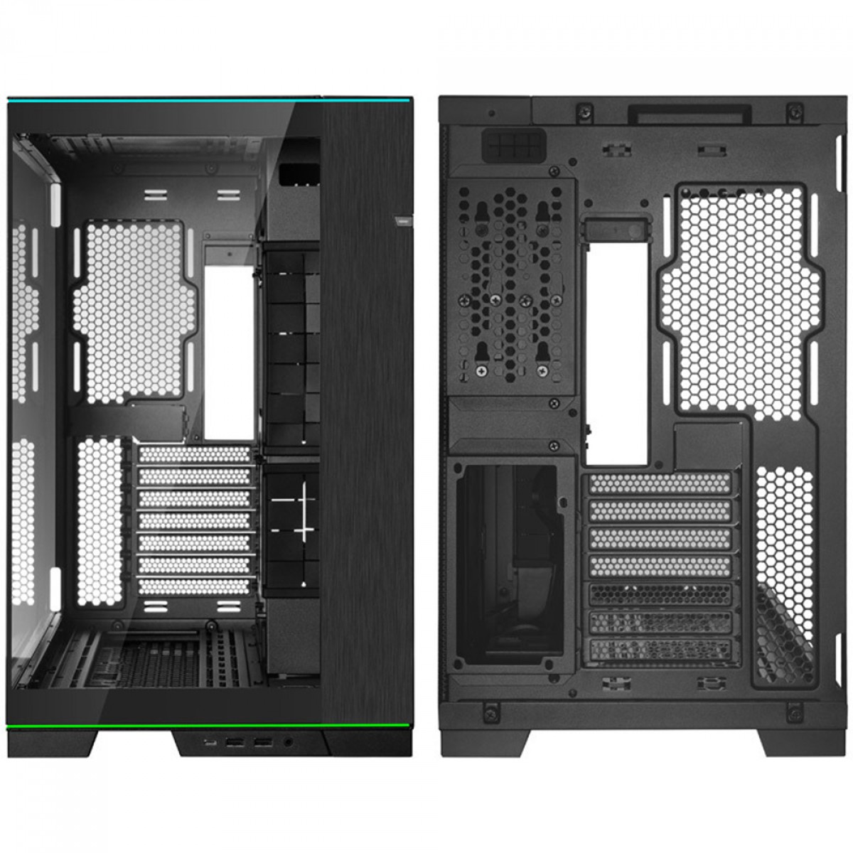 Gabinete Gamer Dynamic EVO RGB Lian Li O11D, Mid Tower, Vidro Temperado, E-ATX, Preto - O11DERGBX - Imagem 6