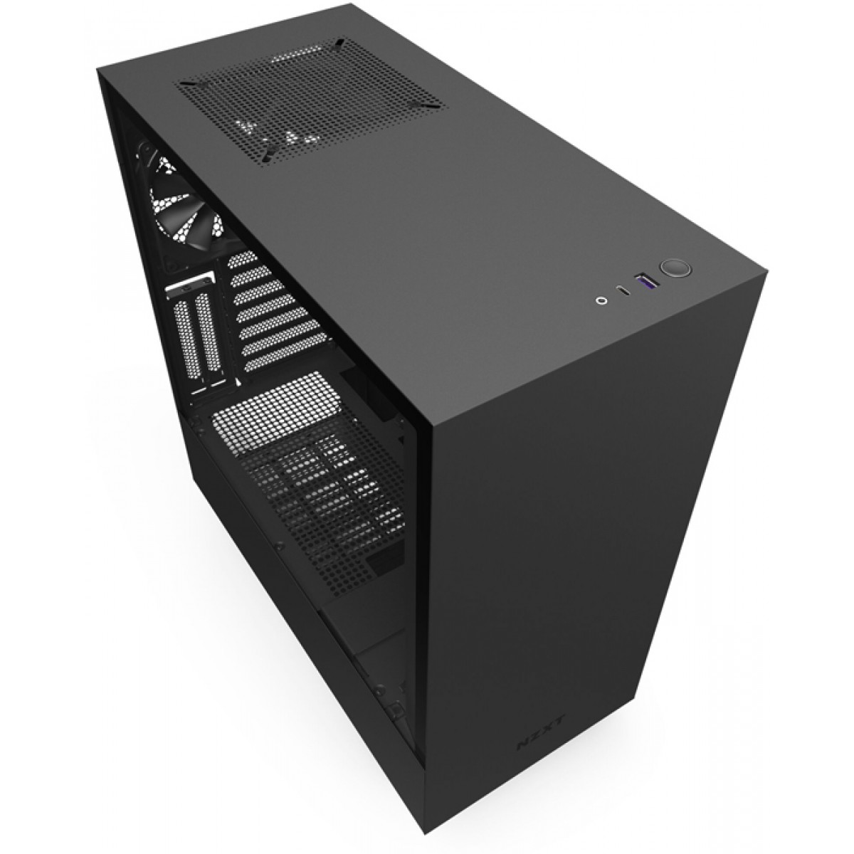 Gabinete NZXT H510i Discreto e Minimalista Com 2 Fans, Vidro Temperado, Preto - CA-H510I-B1 - Imagem 2