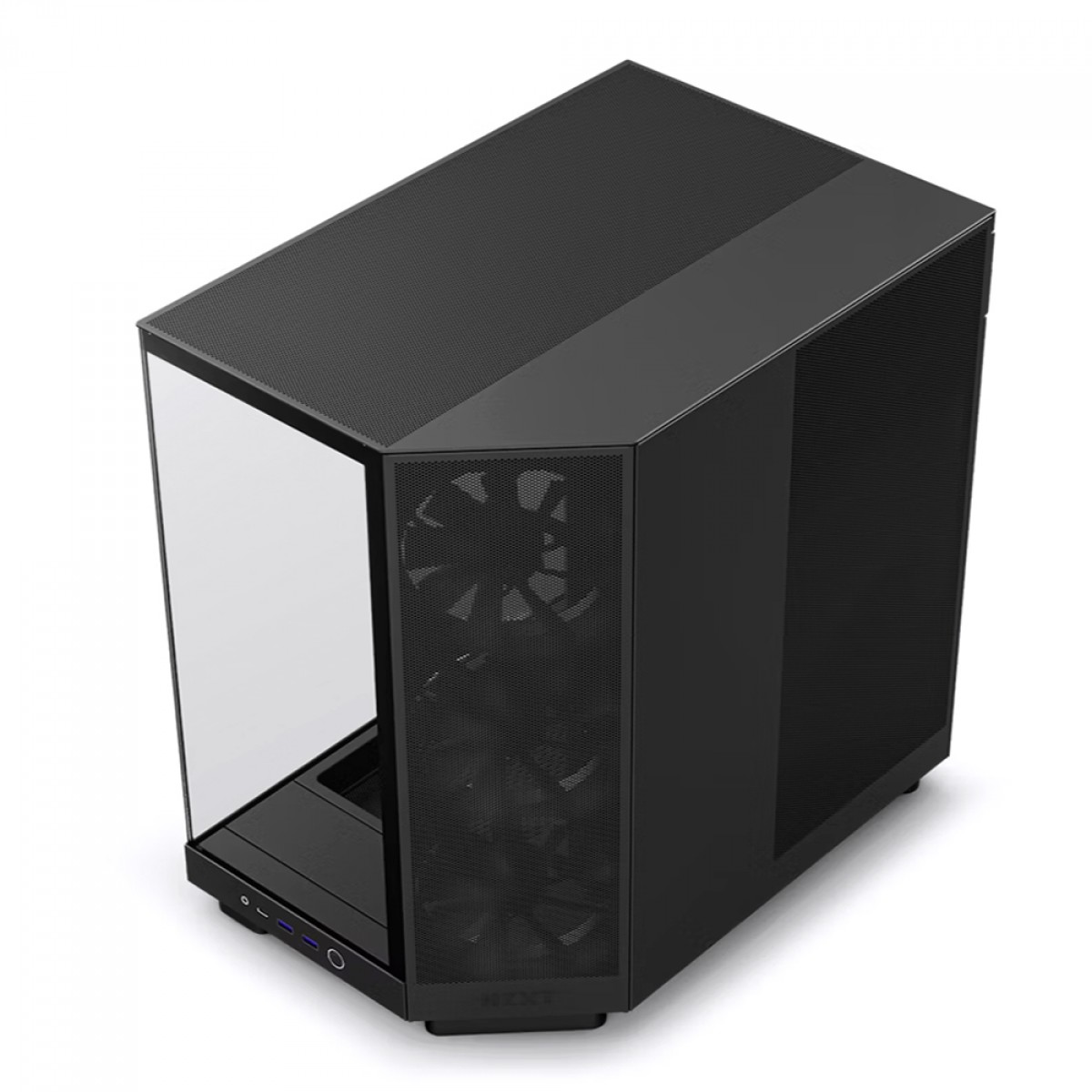 Gabinete Gamer NZXT H6 Flow Com 3 Fans, Mid Tower, Lateral Vidro Temperado, Preto, ATX - CC-H61FB-01 - Imagem 3