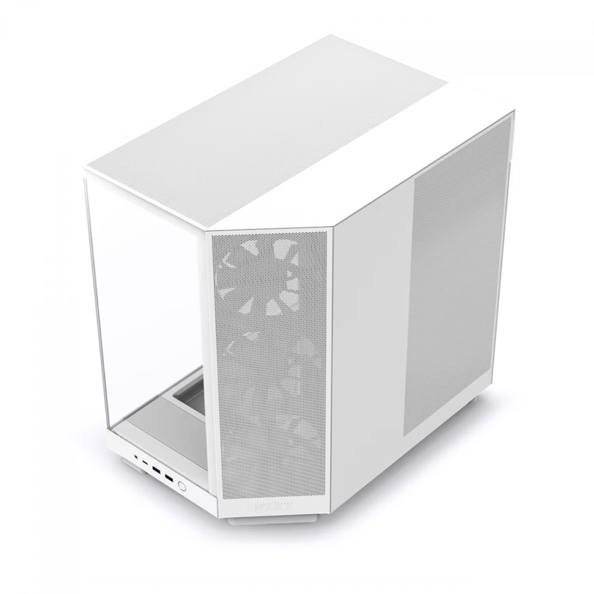 Gabinete Gamer NZXT H6 Flow Branco, Mid Tower, Vidro Temperado, ATX, 3 Fans, CC-H61FW-01 - Imagem 3