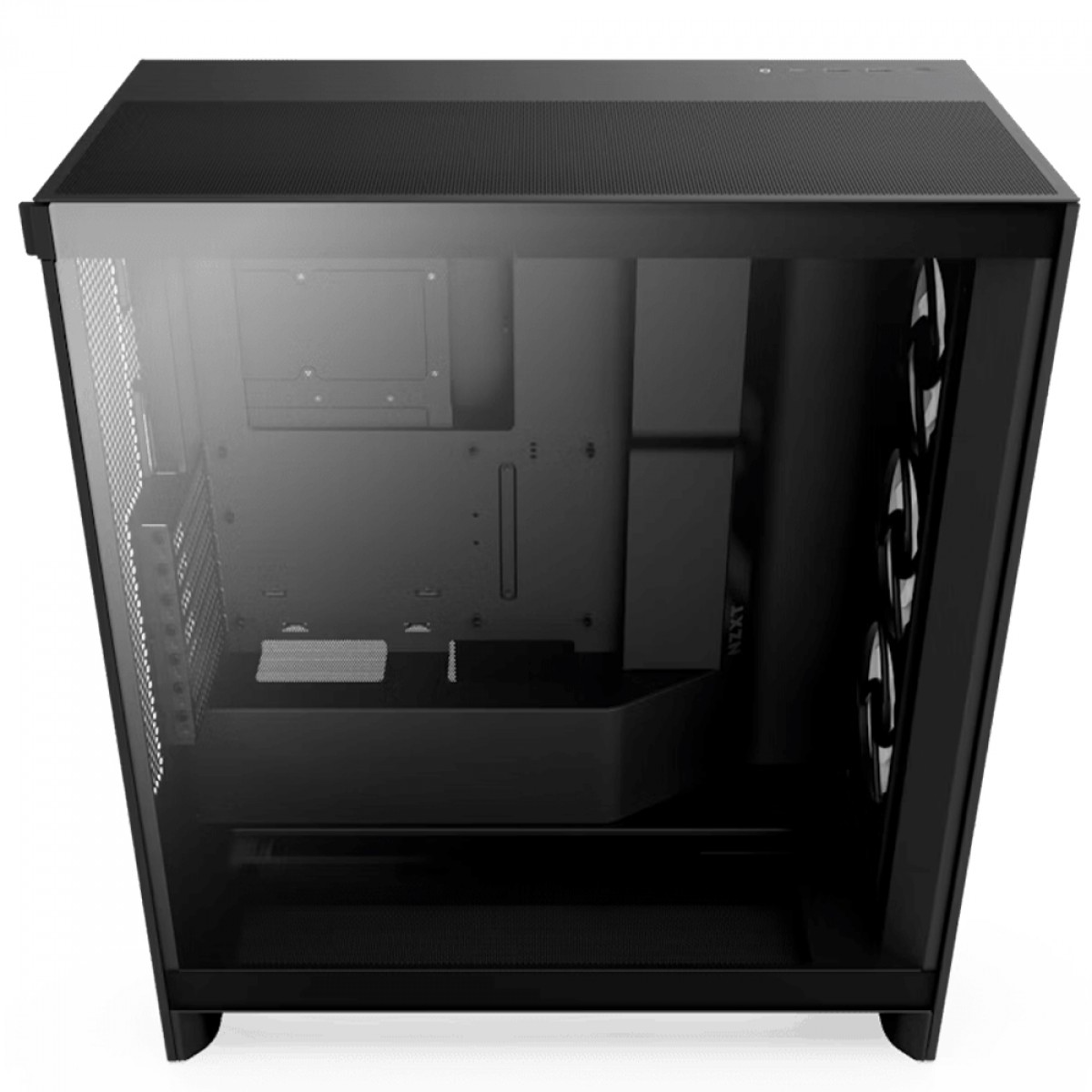 Gabinete NZXT H7 Flow RGB, Mid Tower, Vidro Temperado, E-ATX, Com 3 Fans, Preto, CM-H72FB-R1 - Imagem 3